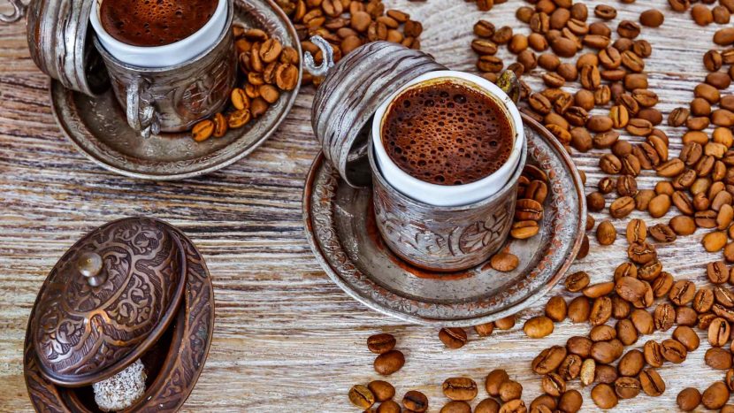 2 cup of Turkish coffee with delight